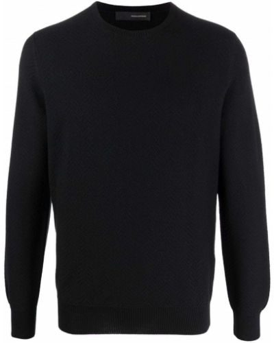 Jersey de punto de tela jersey Tagliatore negro