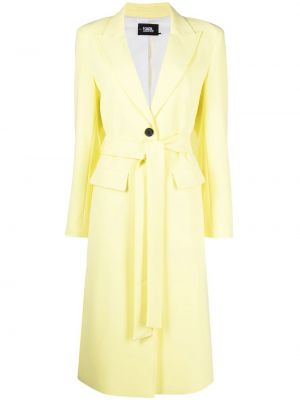 Παλτό Karl Lagerfeld κίτρινο