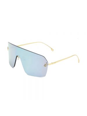 Okulary przeciwsłoneczne z kryształkami Fendi żółte