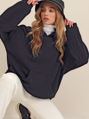 Kapučdžemperis ar kabatām Trend Alaçatı Stili