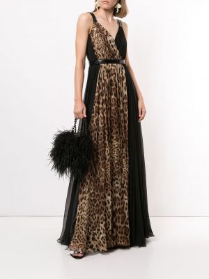 Vestido largo leopardo Dolce & Gabbana
