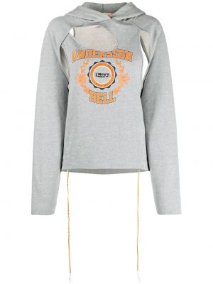 Hoodie con stampa Andersson Bell grigio