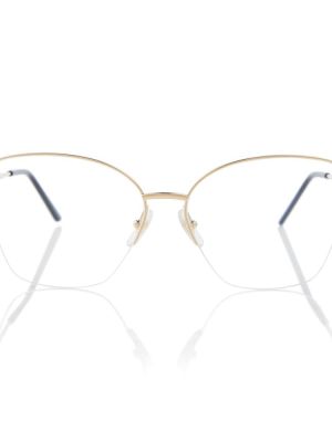 Oversized sončna očala Cartier Eyewear Collection zlata