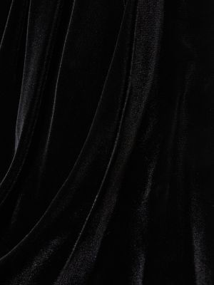 Bársony mini ruha Nina Ricci fekete