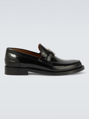 Nahast loafer-kingad Burberry must