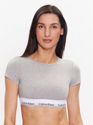 Tricou slim fit Calvin Klein Underwear gri