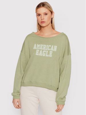 Sportinis džemperis oversize American Eagle žalia