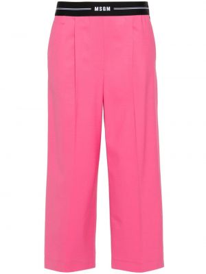 Pantaloni cu croială lejeră Msgm roz