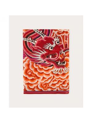 Pañuelo de lana con estampado Inoui Editions rosa