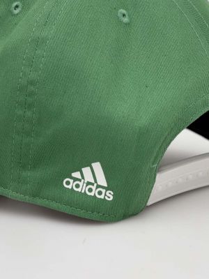 Bombažna kapa Adidas zelena