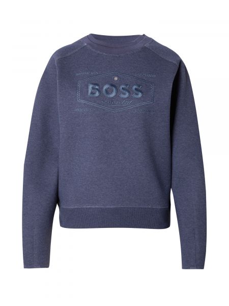 Meleret sweatshirt Boss blå