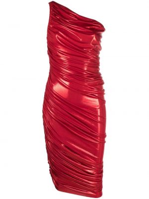 Sukienka koktajlowa z poliestru Norma Kamali - czerwony