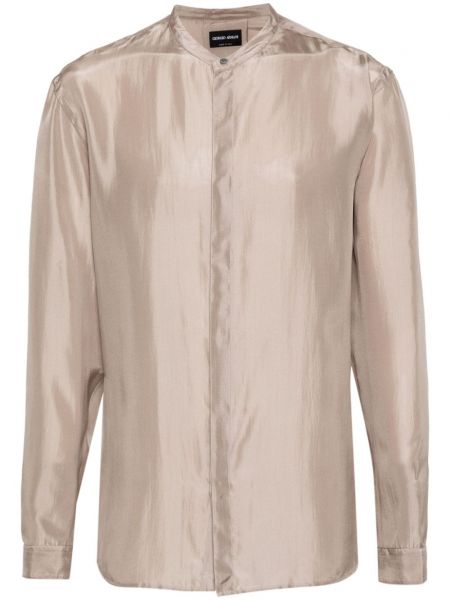 Šilkinė marškiniai Giorgio Armani smėlinė