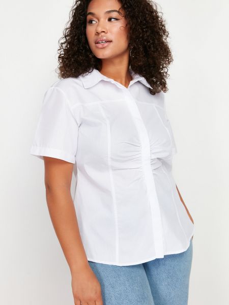 Плетена риза Trendyol бяло