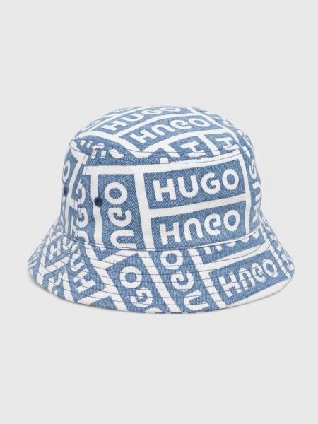 Bombažni klobuk Hugo Blue modra