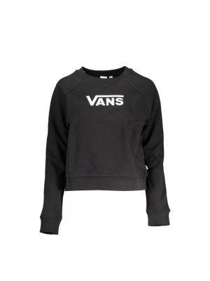 Sweter bawełniany z nadrukiem Vans czarny