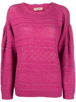 Lang genser Twinset rosa