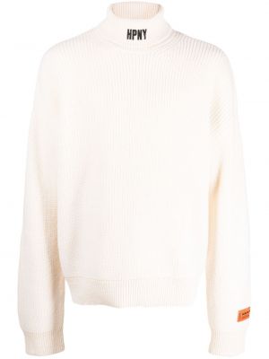 Вълнен пуловер Heron Preston бяло
