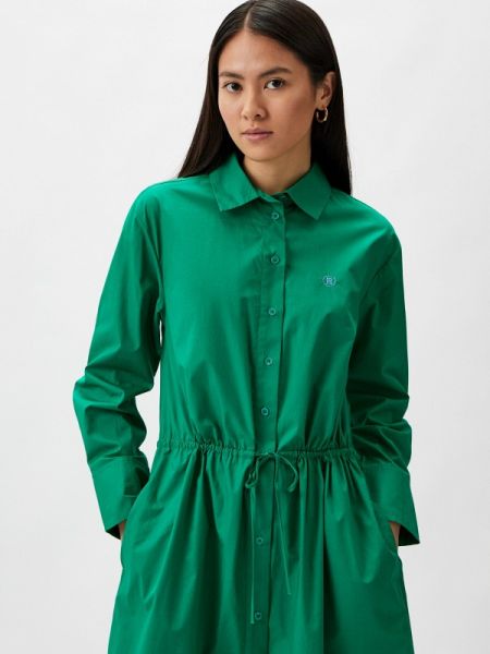 Платье-рубашка Tommy Hilfiger зеленое