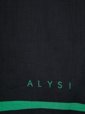 Schal aus baumwoll mit print Alysi schwarz