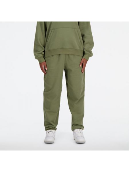 Pantalon de joggings en coton New Balance vert