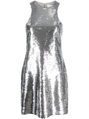 Koktel haljina Michael Michael Kors srebrena