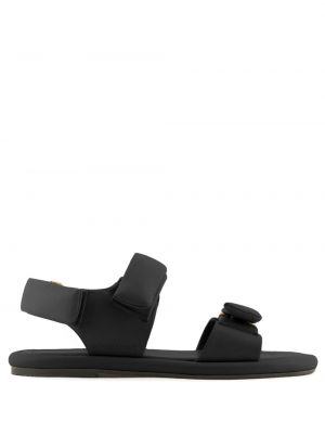 Leder sandale Giorgio Armani schwarz