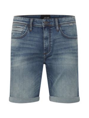 Priliehavé džínsové šortky Blend modrá