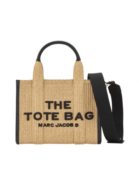 Shopperka pleciona Marc Jacobs beżowa