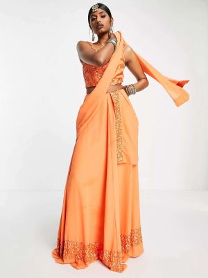 Длинная юбка Maya оранжевая