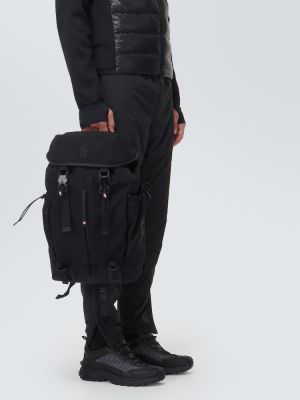Kožený batoh Moncler Grenoble čierna