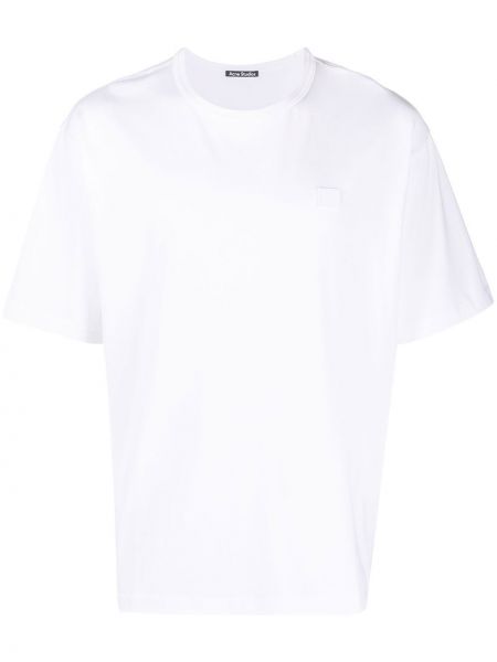 T-shirt di cotone Acne Studios bianco
