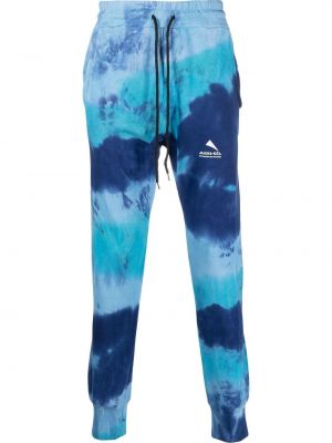 Спортни панталони с принт с tie-dye ефект Mauna Kea синьо