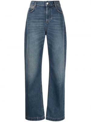 Straight leg jeans con motivo a stelle Stella Mccartney blu