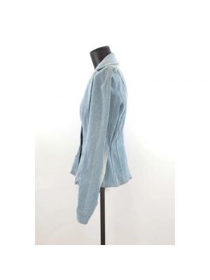 Chaqueta de algodón Dior Vintage azul