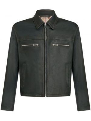 Veste de cuir Etro vert