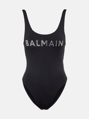 Krištáľové plavky Balmain čierna