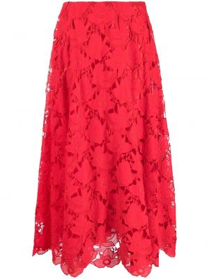 Midi sukně Valentino, červená