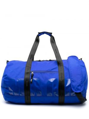 Чанта с принт Msgm синьо