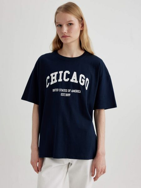 Oversized μπλούζα με σχέδιο με κοντό μανίκι Defacto