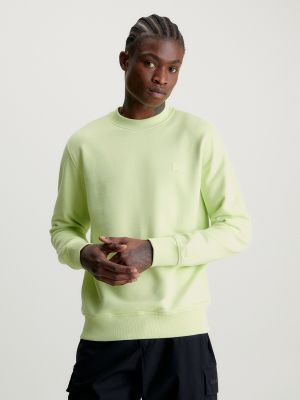 Sudadera con capucha de algodón Calvin Klein Jeans verde