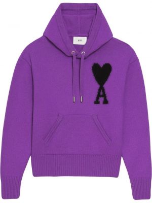 Hoodie Ami Paris lila