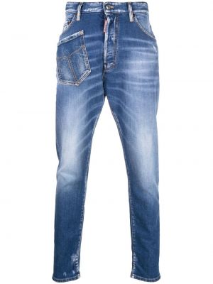 Slim fit skinny fit-jeans Dsquared2 blå