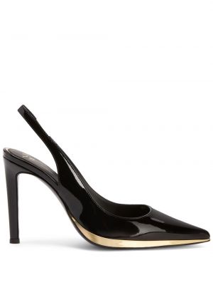 Slingback nahka Giuseppe Zanotti musta