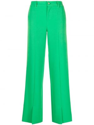 Pantaloni cu picior drept Chiara Ferragni verde