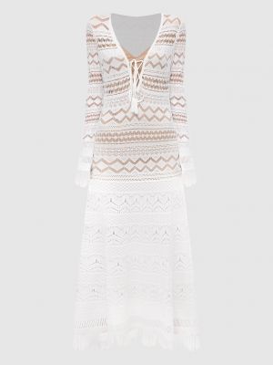 Ажурне Сукня з візерунком Twin-set, біле