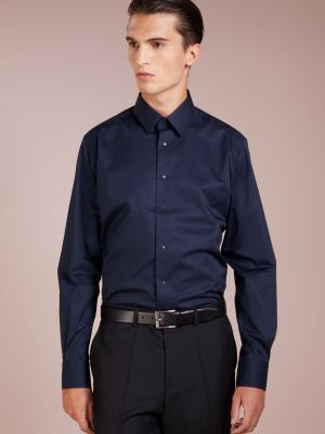 Классическая рубашка Karl Lagerfeld синяя