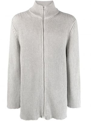 Пуловер с цип Mm6 Maison Margiela сиво