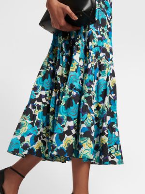 Pamučna midi suknja visoki struk s printom Diane Von Furstenberg
