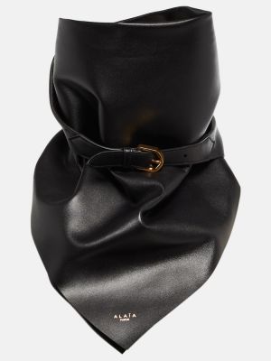 Кожаный шал с катарама Alaã¯a черно